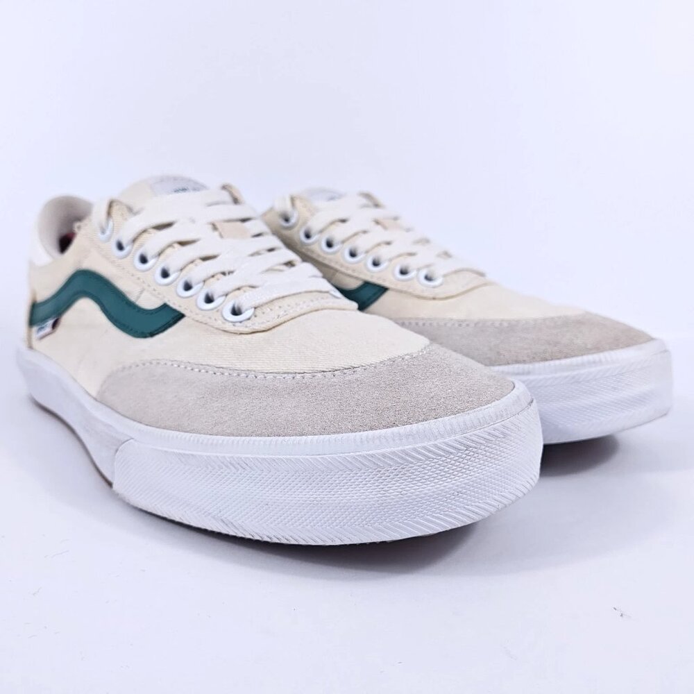 Vans Gilbert Crockett Pro Mens 7.5 WaffleCup UltraCush Skate Shoes Cream Teal